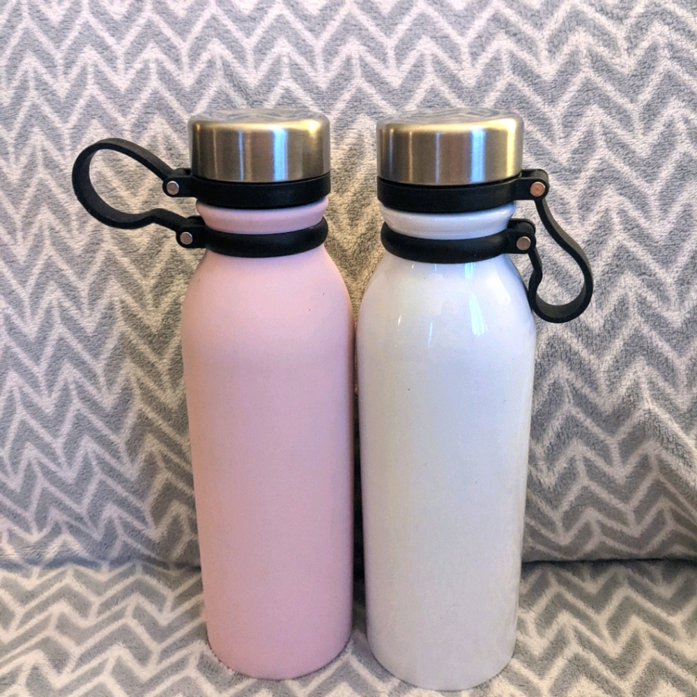Indigo opalescent & pink duo water bottle